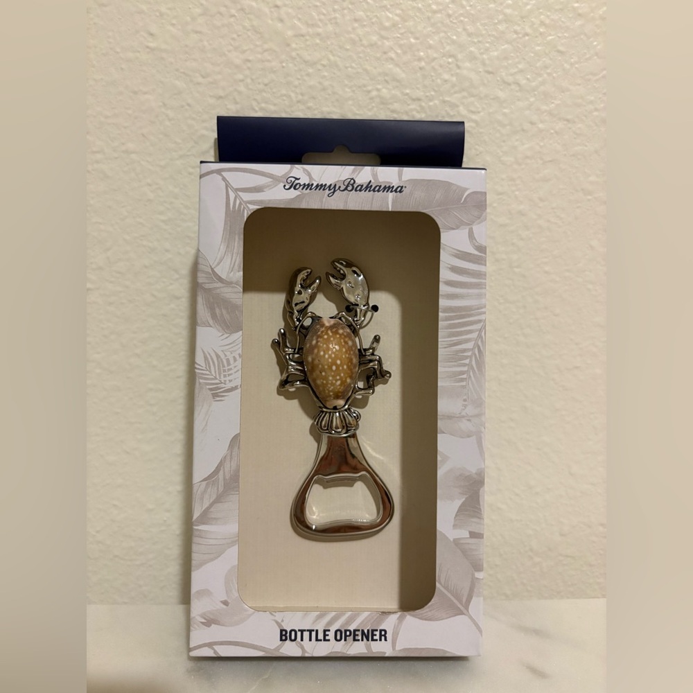 Tommy Bahama Silver and Brown Ornate Bottle Opener